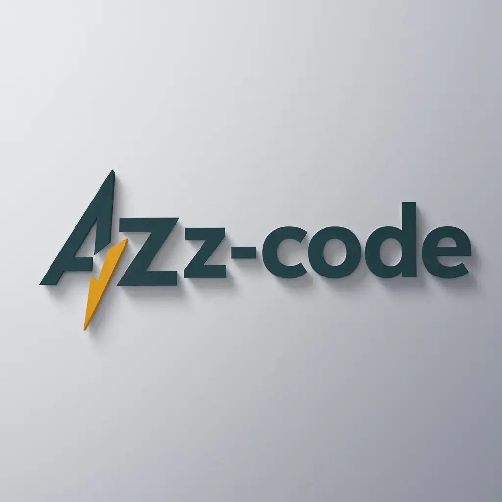 a logo design,with the text "AZ-code", main symbol:AZ,Moderate,be used in Internet industry,clear background