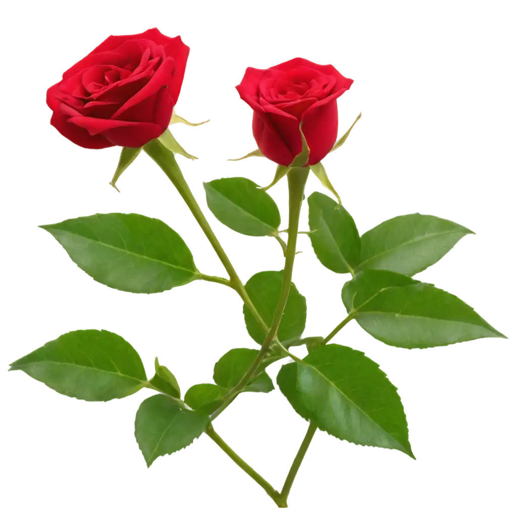 Vivid-PNG-Image-of-Two-Red-Roses-Capturing-Natures-Beauty-in-High-Resolution