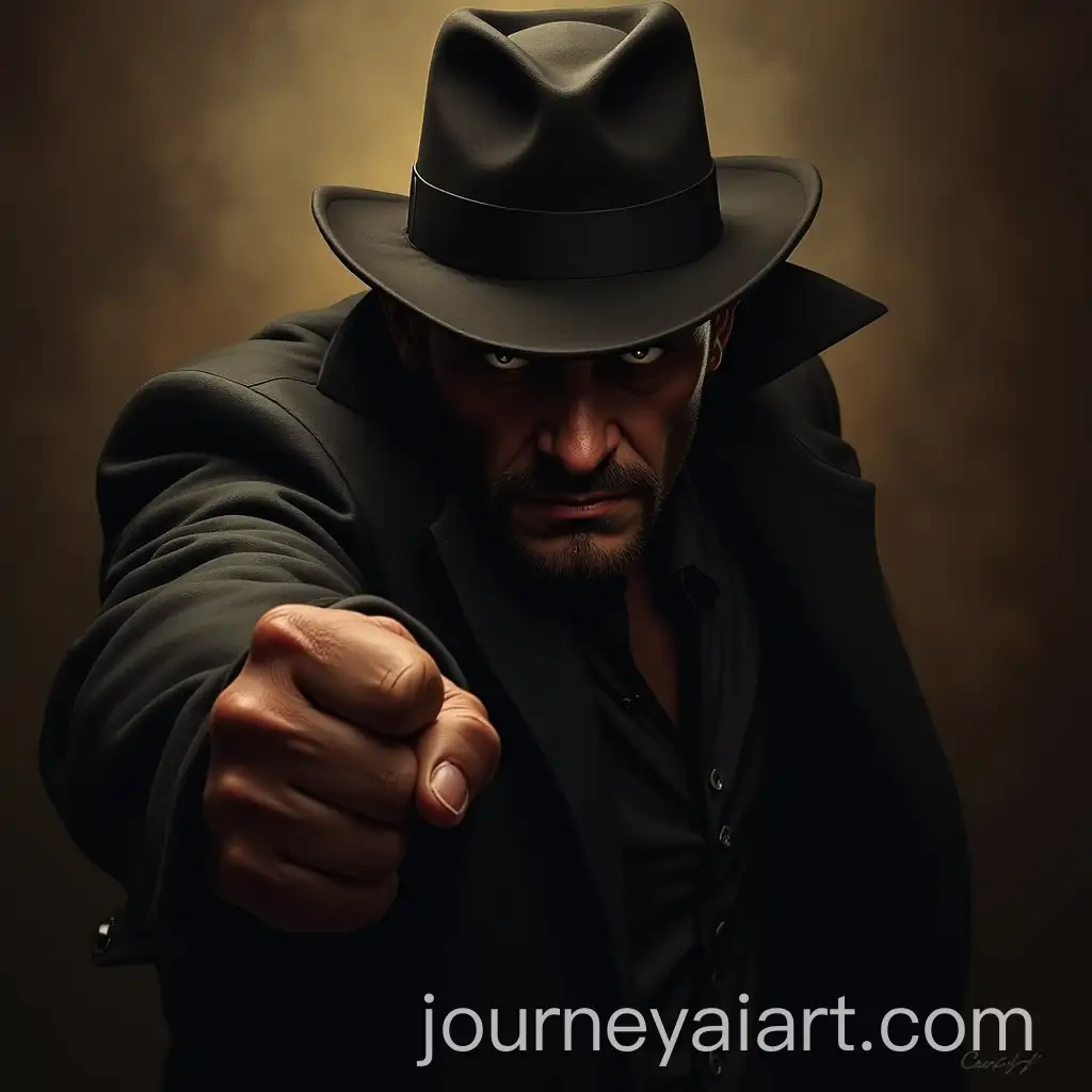 Street-Gangster-Portrait-with-American-Fist-Weapon