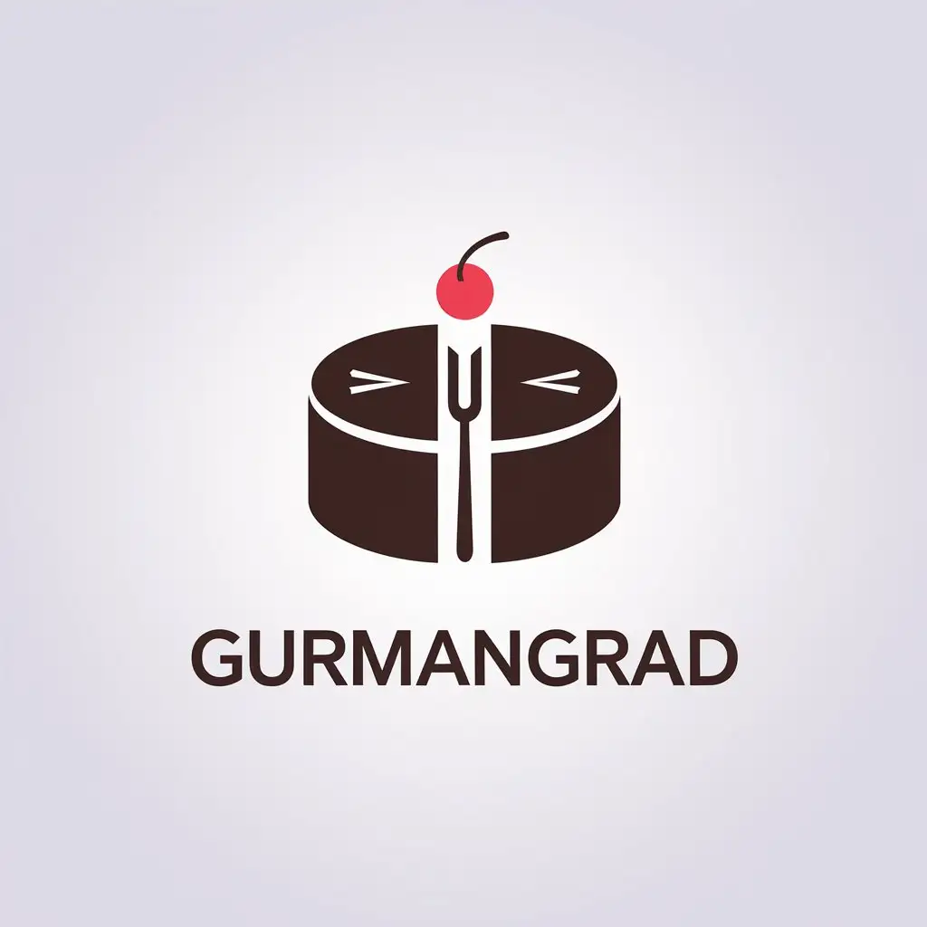 LOGO-Design-For-GurmanGrad-Minimalistic-Cake-Symbol-on-Clear-Background