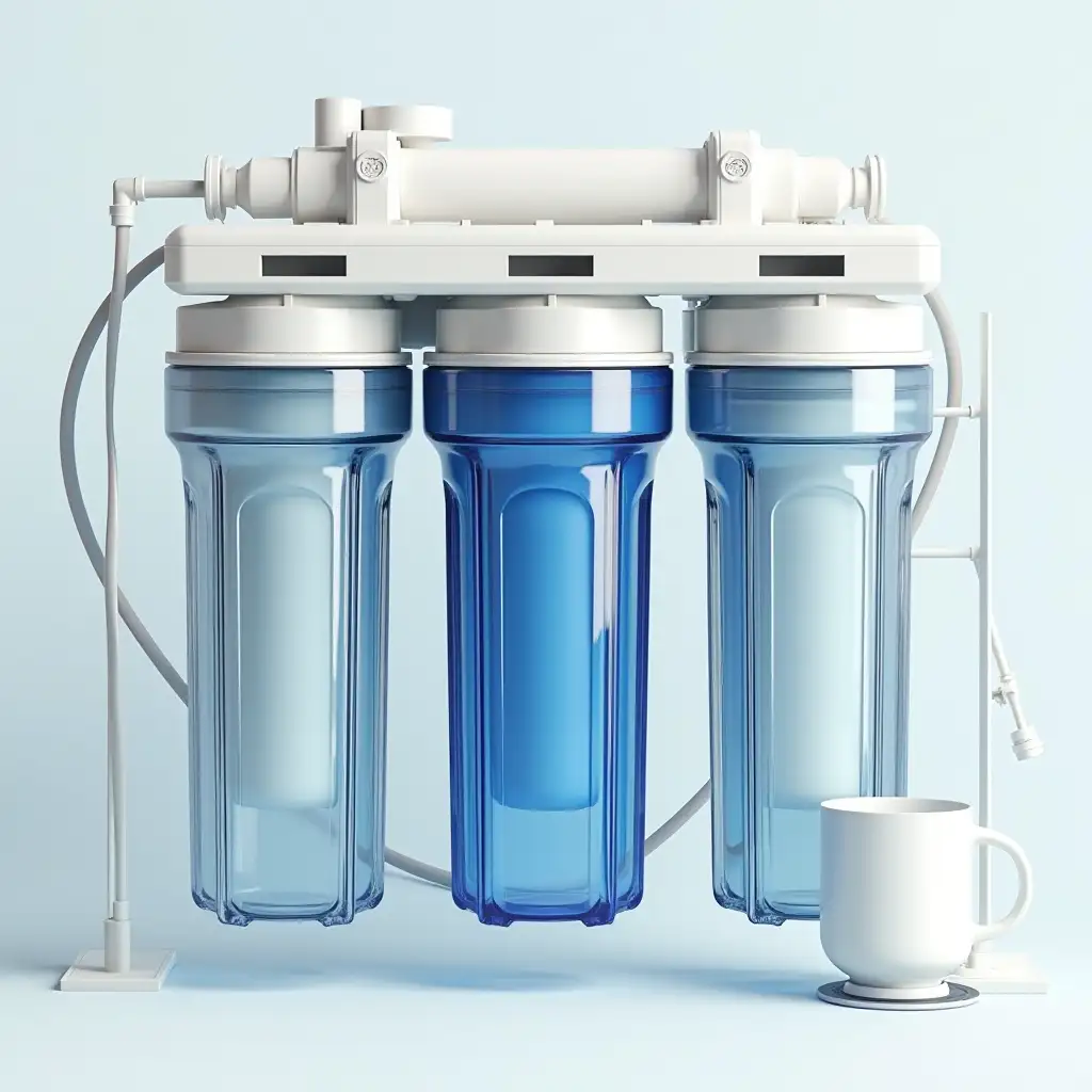 Create an image of a reverse osmosis machine