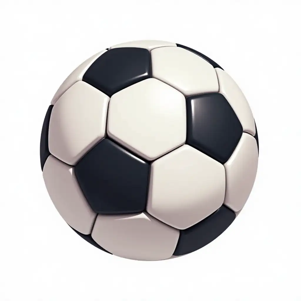 Dynamic Football Graphic on White Background