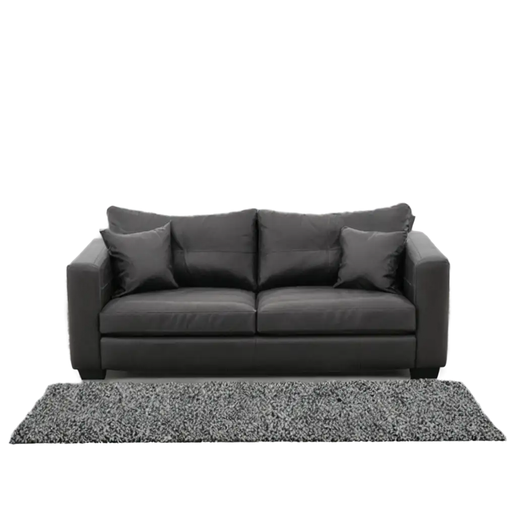 home objects like sofa chair and rug normal