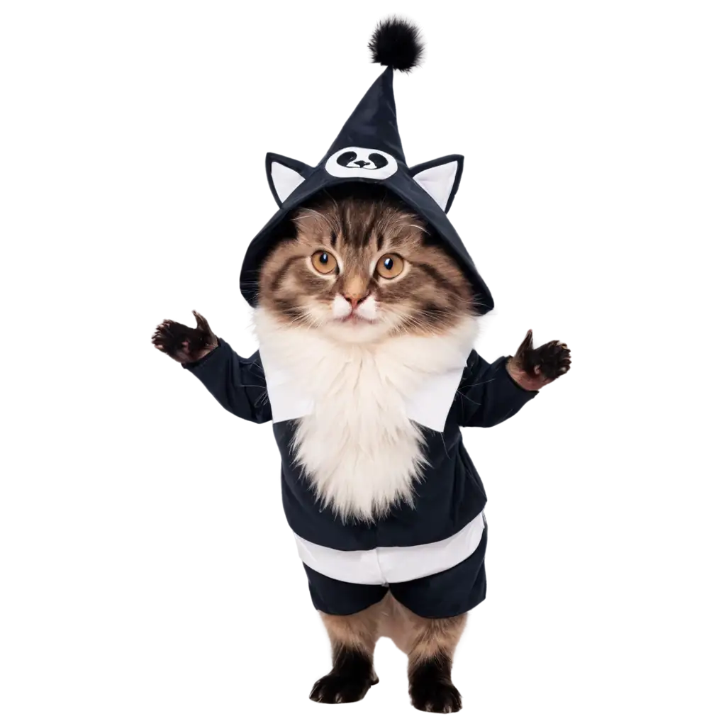 Cute Animals in Costumes: Adorable animals like cats, dogs, or pandas dressed up in funny or cute costumes.