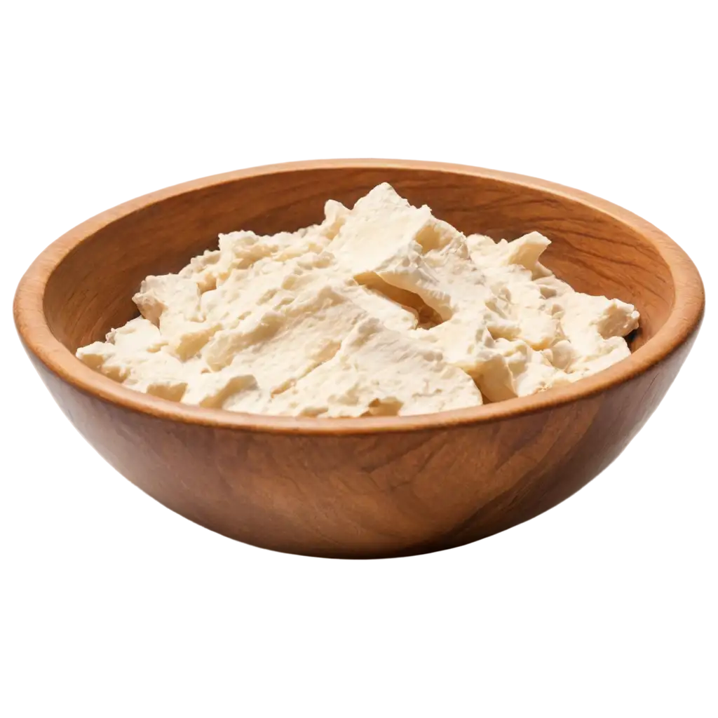 A traditional wooden bowl filled with square-shaped, rich brown Mongolian aaruul (dried curd snack). The aaruul pieces are slightly glossy with natural dairy fat, showing a creamy texture. The bowl sits on a rustic linen cloth, surrounded by natural elements like wildflowers, dried herbs, and soft light from a window. Organic, healthy, high-protein traditional snack. Styled like a premium health food advertisement — warm tones, rustic and clean composition, top-down or 45-degree angle.