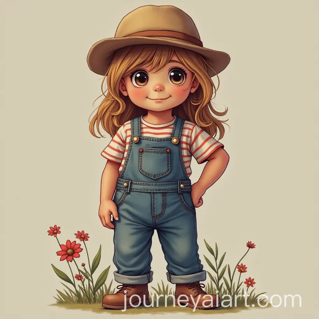 Young-Girls-in-Overalls-Playing-Outdoors