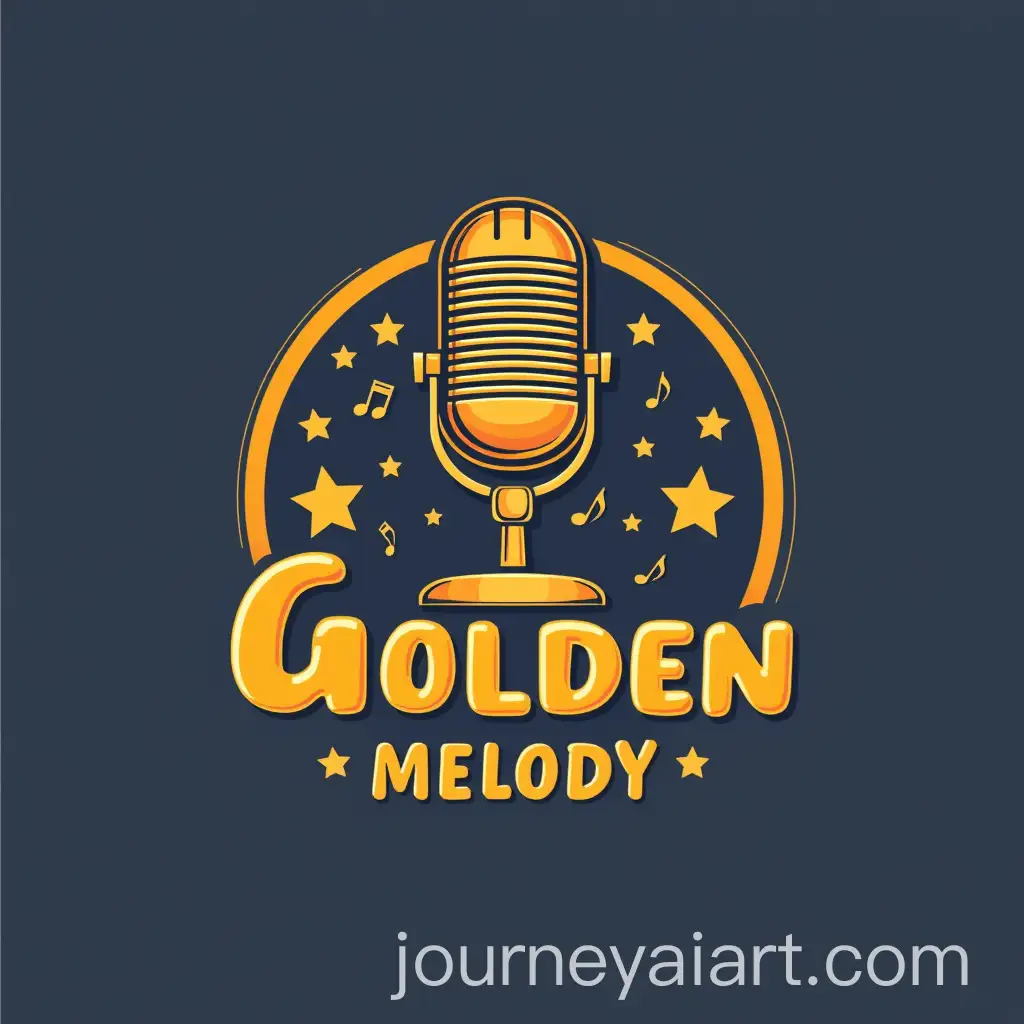 Golden-Melody-Logo-Design-with-Music-Elements-and-Nostalgic-Feel