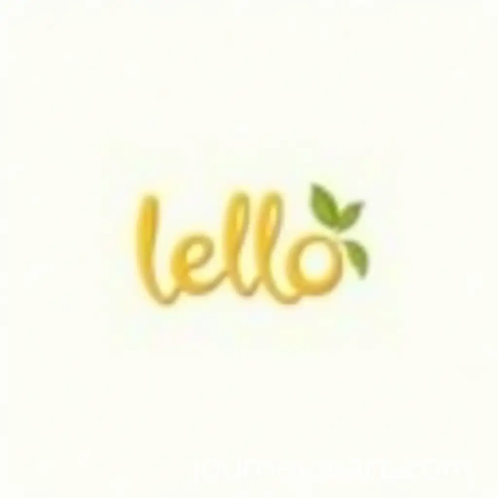 Minimalist-Elegant-Logo-with-Cursive-Lello-in-Lemon-Peel-Texture