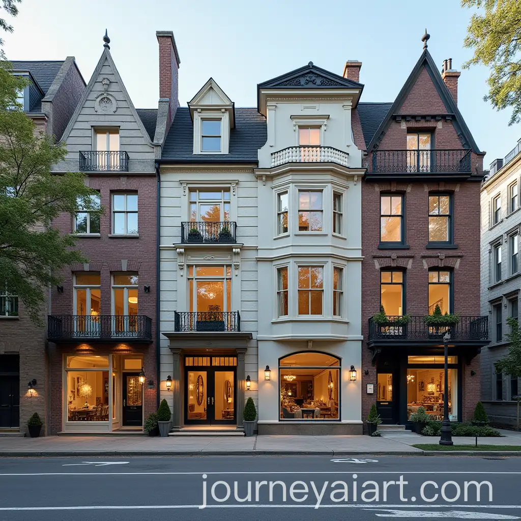Urban-Street-Corner-with-Four-Distinct-Facades
