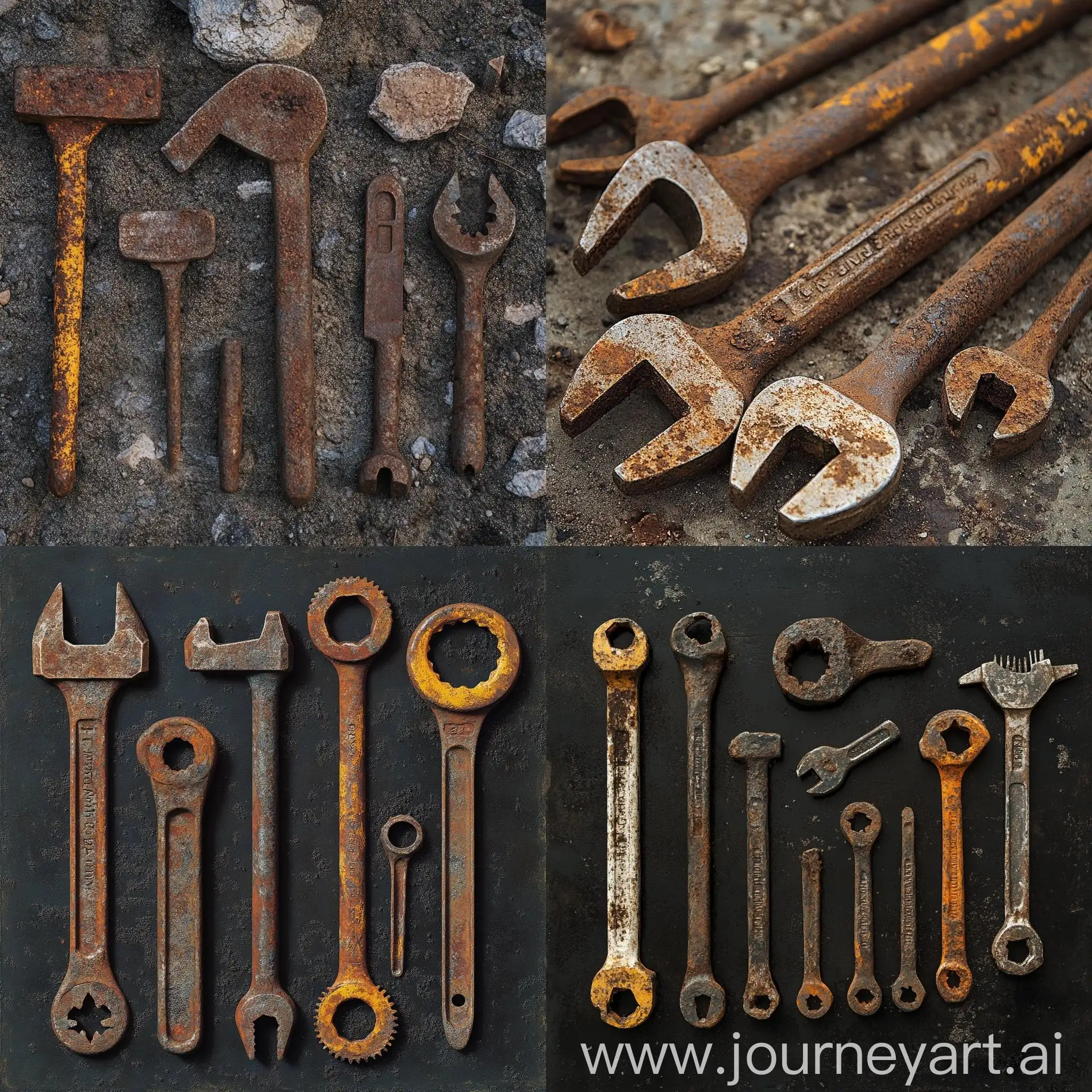 Rusty-Broken-Tools-Collection