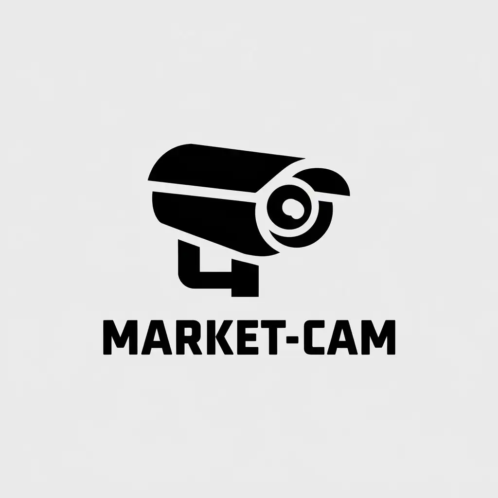 a vector logo design,with the text "Market-cam", main symbol:Security systems,Moderate,clear background