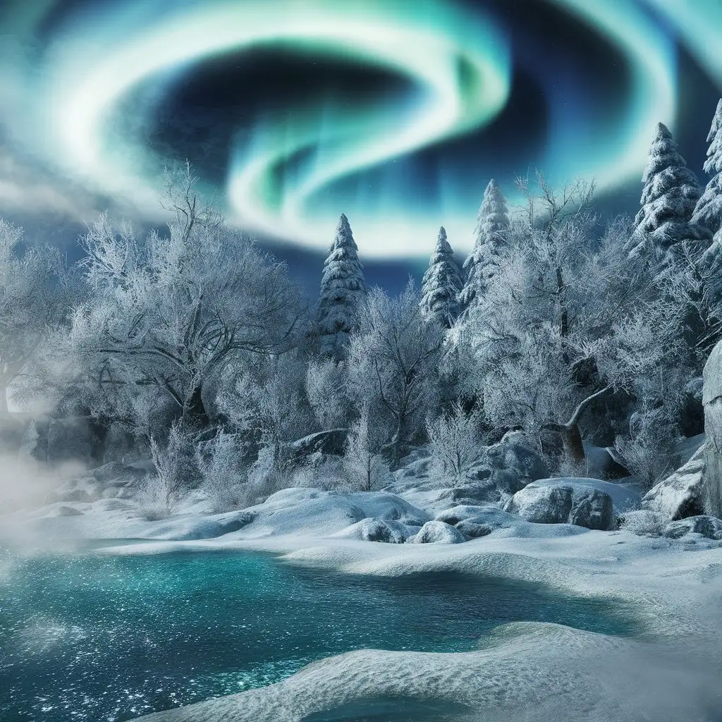 Winter-Nature-Scene-with-3D-Special-Effects