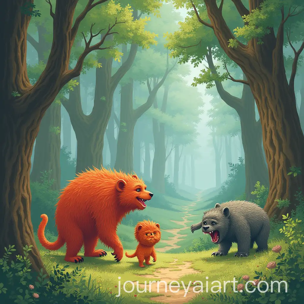 Scene-from-Where-the-Wild-Things-Are-with-Wild-Creatures-and-Forest-Setting