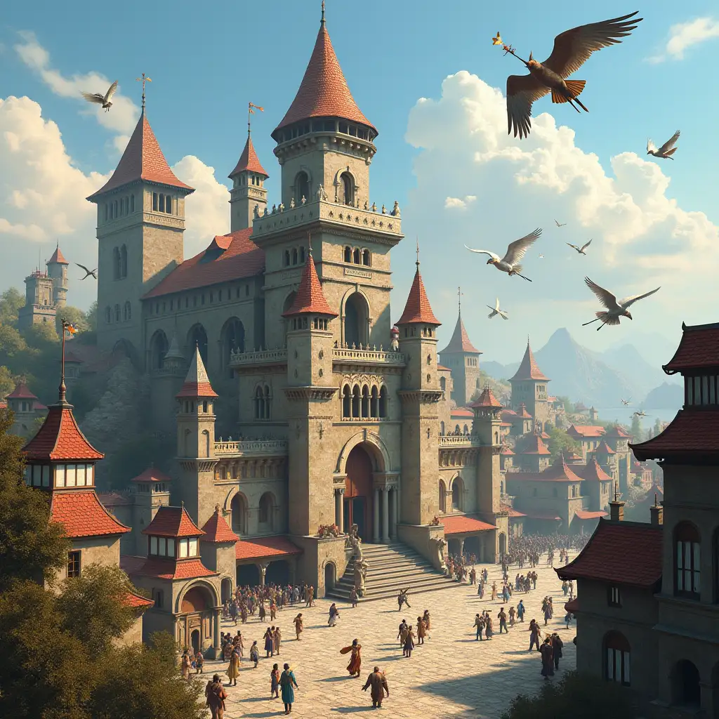 Medieval-Fantasy-Headquarters-of-the-Feathered-Expedition-in-Aelibra-City