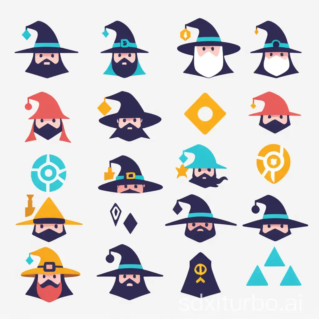 Minimalist-Cartoon-Wizard-in-Fantasy-Game-Icon