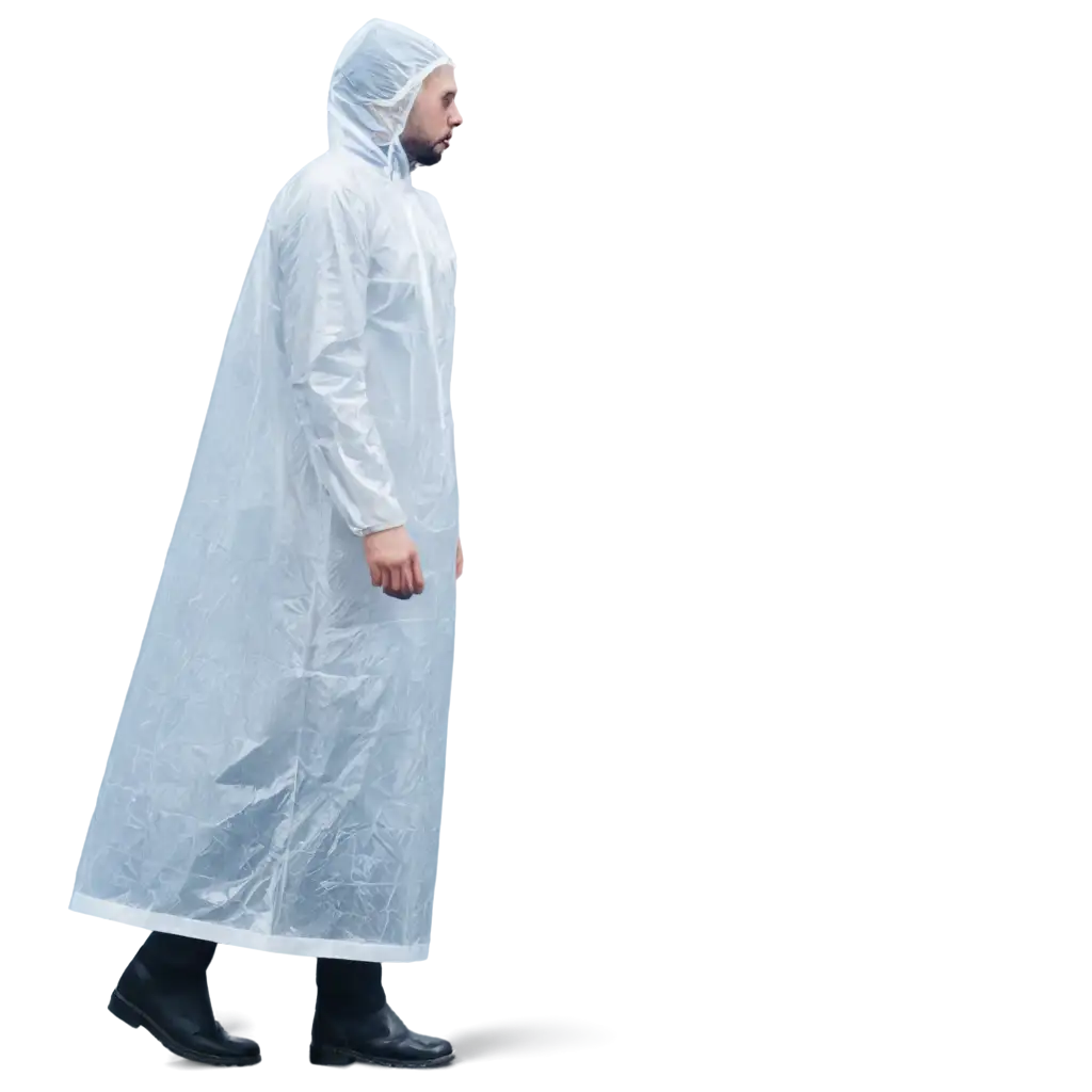 HighQuality-PNG-Image-of-a-Long-White-Disposable-Raincoat-Enhanced-Visual-Clarity