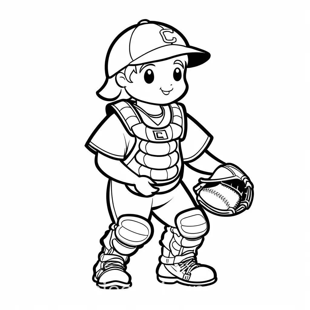 Riley-the-Respectful-Kid-Baseball-Catcher-Coloring-Page