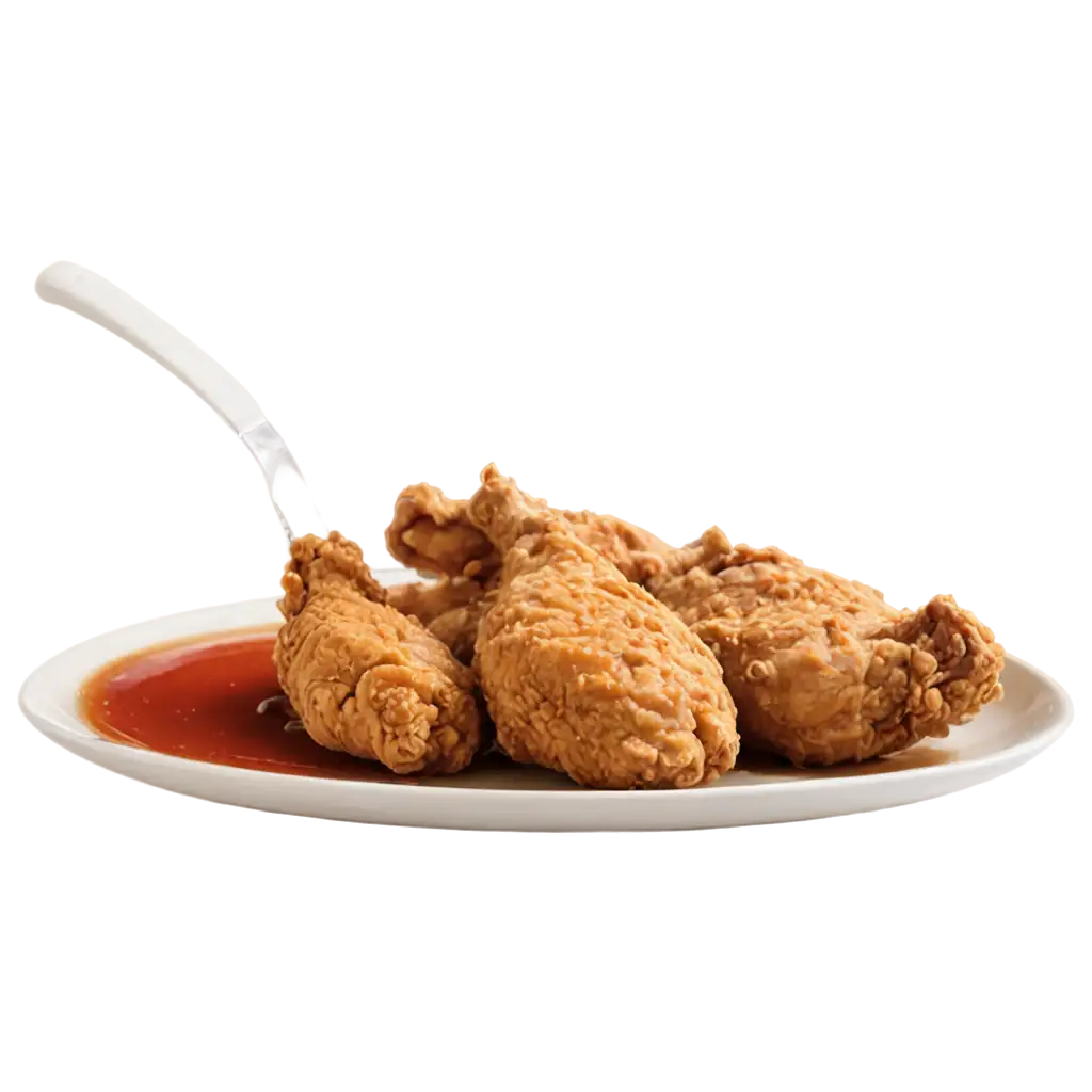 Delicious-Fried-Chicken-with-Sauce-PNG-Image-Savory-Visual-Treats