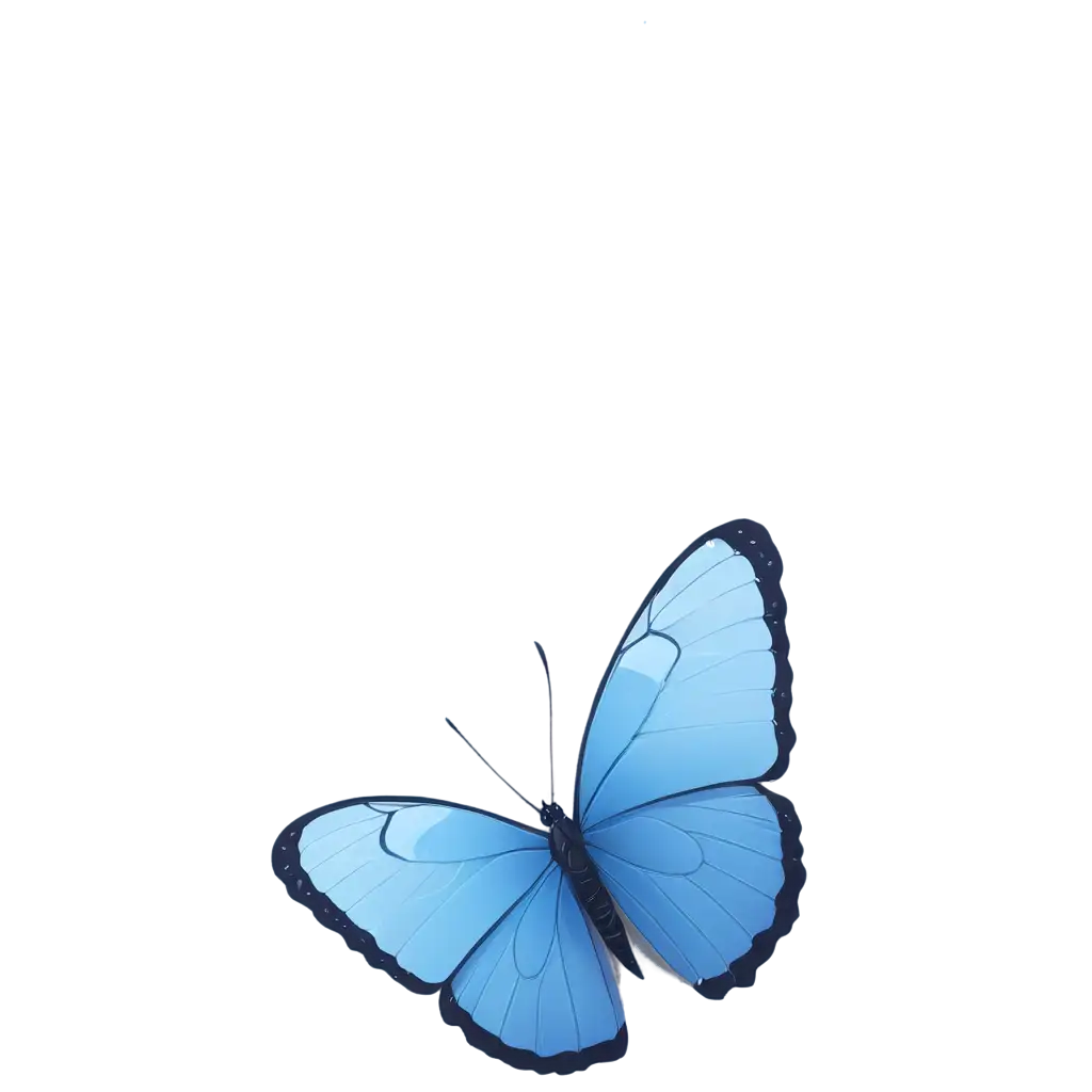 Beautiful-Cartoon-Butterfly-PNG-Image-Mostly-Blue