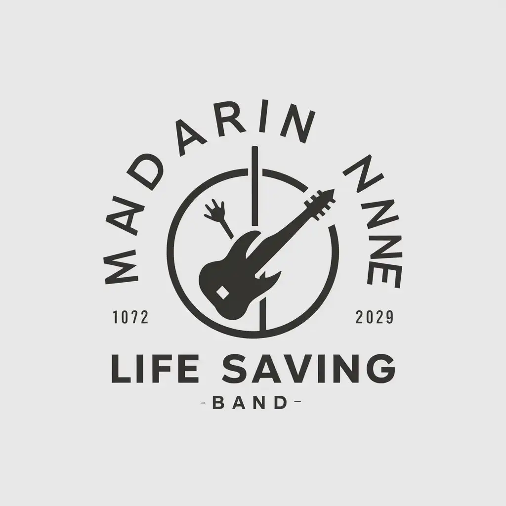 LOGO-Design-for-Mandarin-Name-Life-Saving-Band-Minimalistic-Rock-Band-Symbol