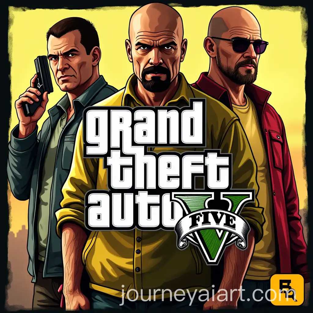 GTA-VInspired-Cover-with-Breaking-Bad-Characters-in-Original-Style