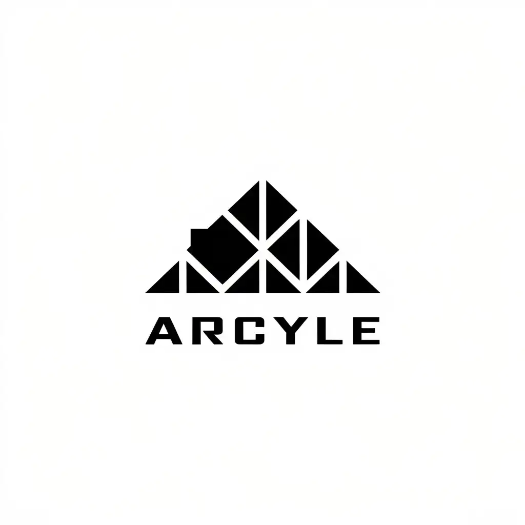 LOGO Design for ARCYLE Modern Architecture Company with Clear Background