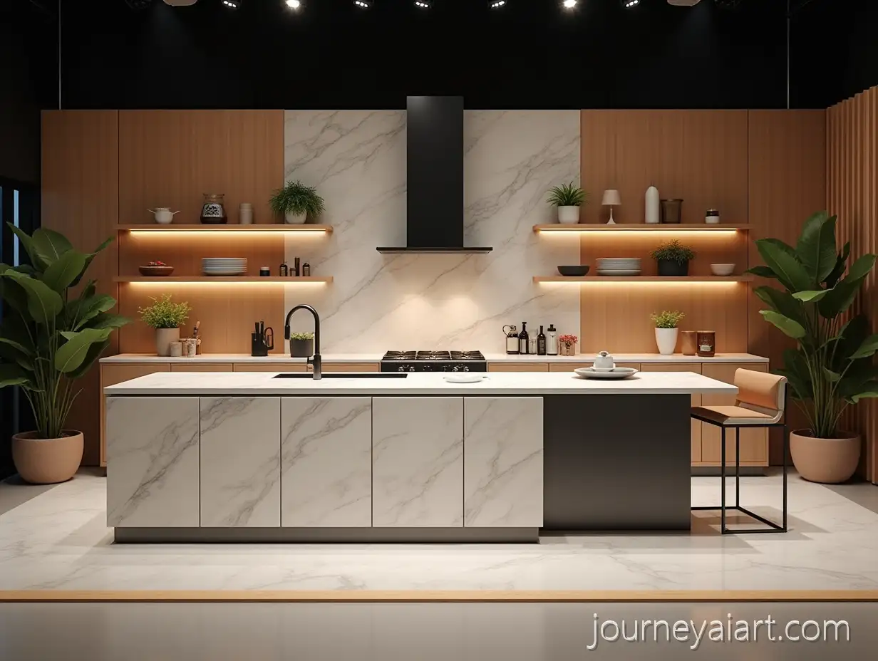 Modern-HighEnd-Kitchen-Studio-Set-with-Marble-Countertops-and-Sleek-Appliances
