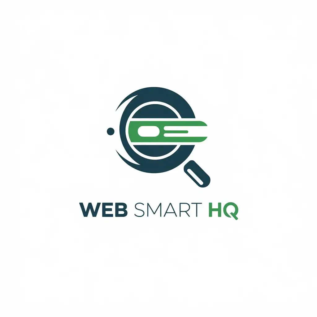 LOGO-Design-for-Web-Smart-HQ-TextBased-with-Integrated-Magnifying-Glass