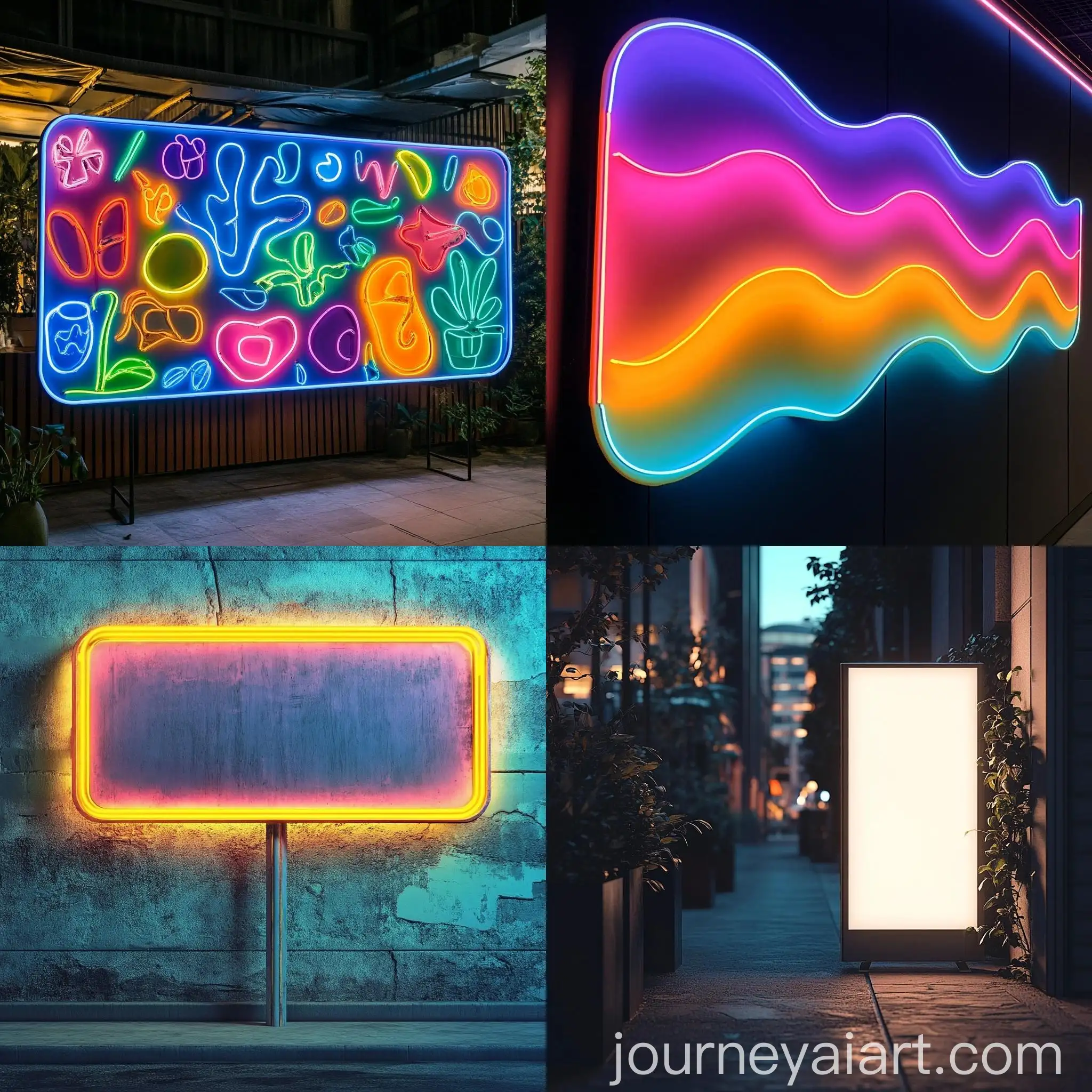 Vibrant-Glow-Flex-Sign-Board-Illuminated-at-Night