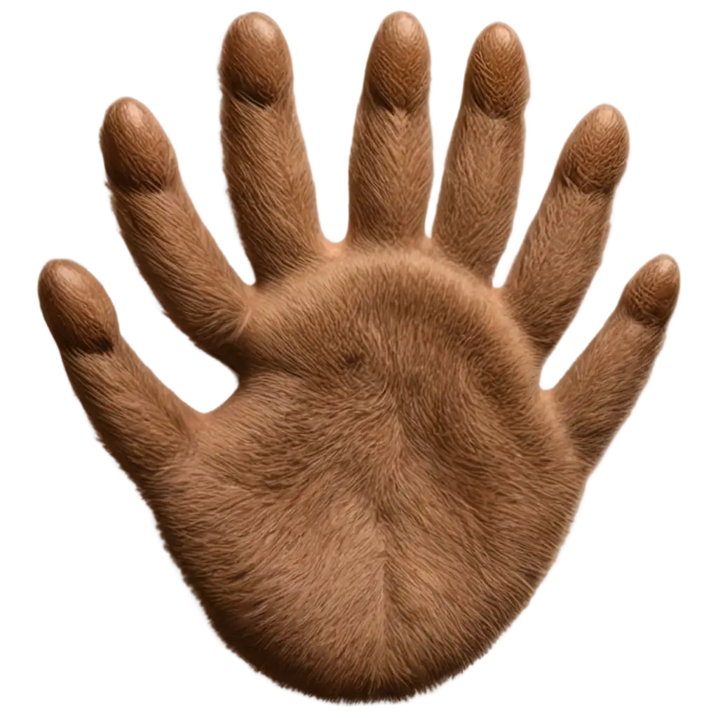 Naturalistic-Brown-Bear-Paw-PNG-Image-Edged-Render-for-HighQuality-Representation