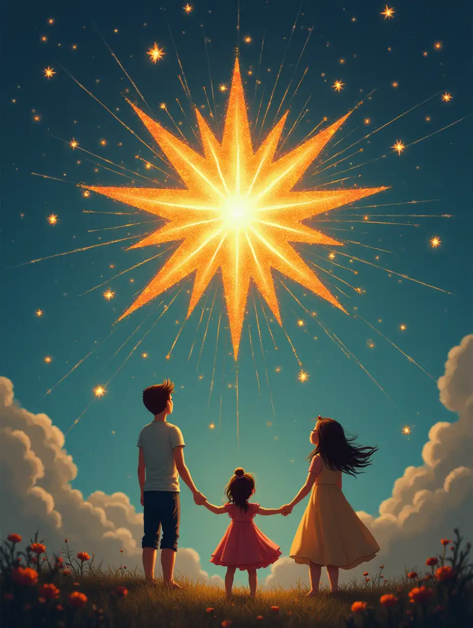 I made a magical thing that I can make you understand, the star that you can swing in your sky, the dreams that I have woven with you, after fulfilling them, our life's journey, taking a break on the way