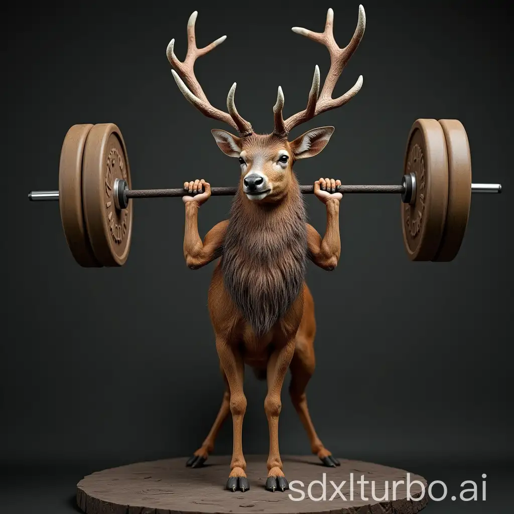 Deer-Lifting-Barbell-for-Bodybuilding-Training