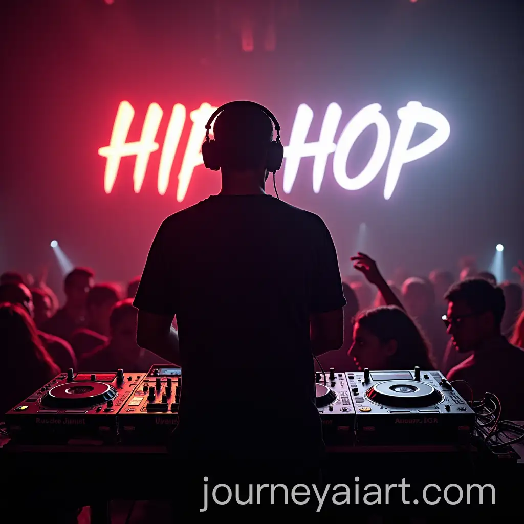 DJ-Mixing-with-Hip-Hop-Graffiti-Words-in-the-Background