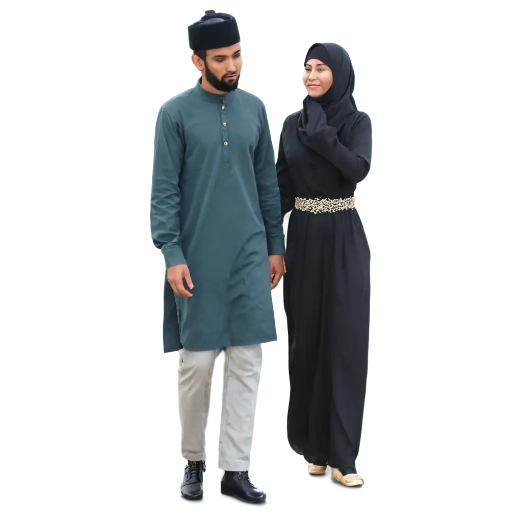 Photo of Muslim man and woman