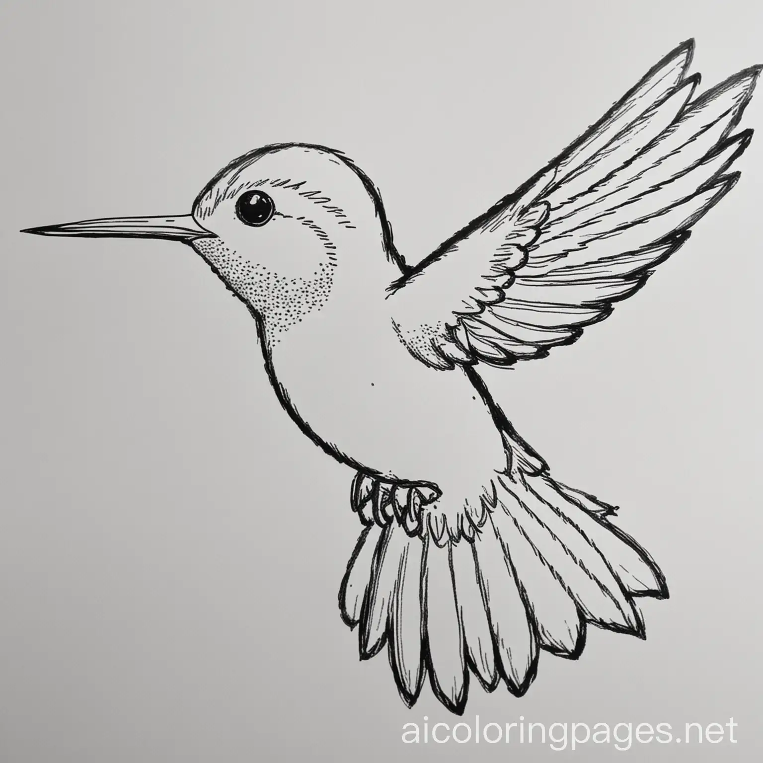 Hummingbird-in-a-Blue-Dress-Simple-Line-Art-Coloring-Page-for-Kids