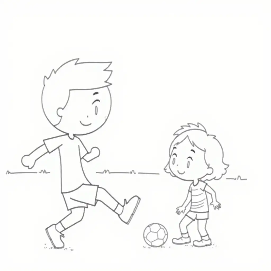 Children-Engaged-in-Football-Training-Coloring-Page