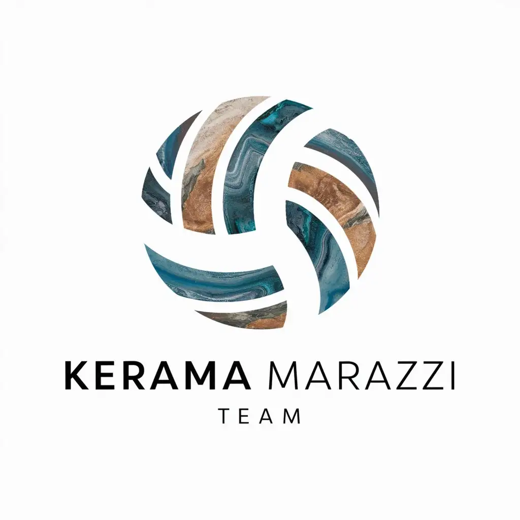 LOGO-Design-for-KERAMA-MARAZZI-Team-Ceramic-Tile-Volleyball-with-Minimalistic-Style