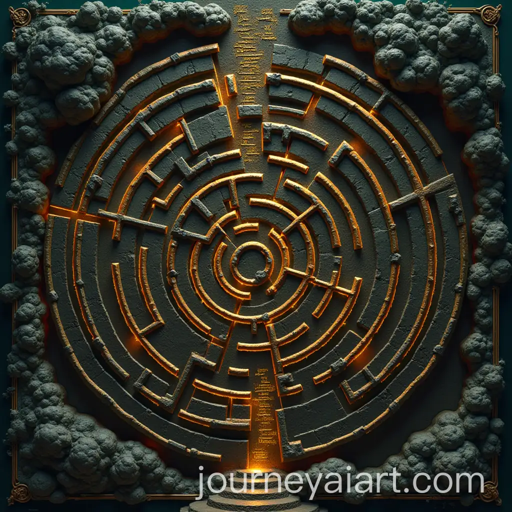 Intricate-Labyrinth-Design-for-a-Video-Game-Menu