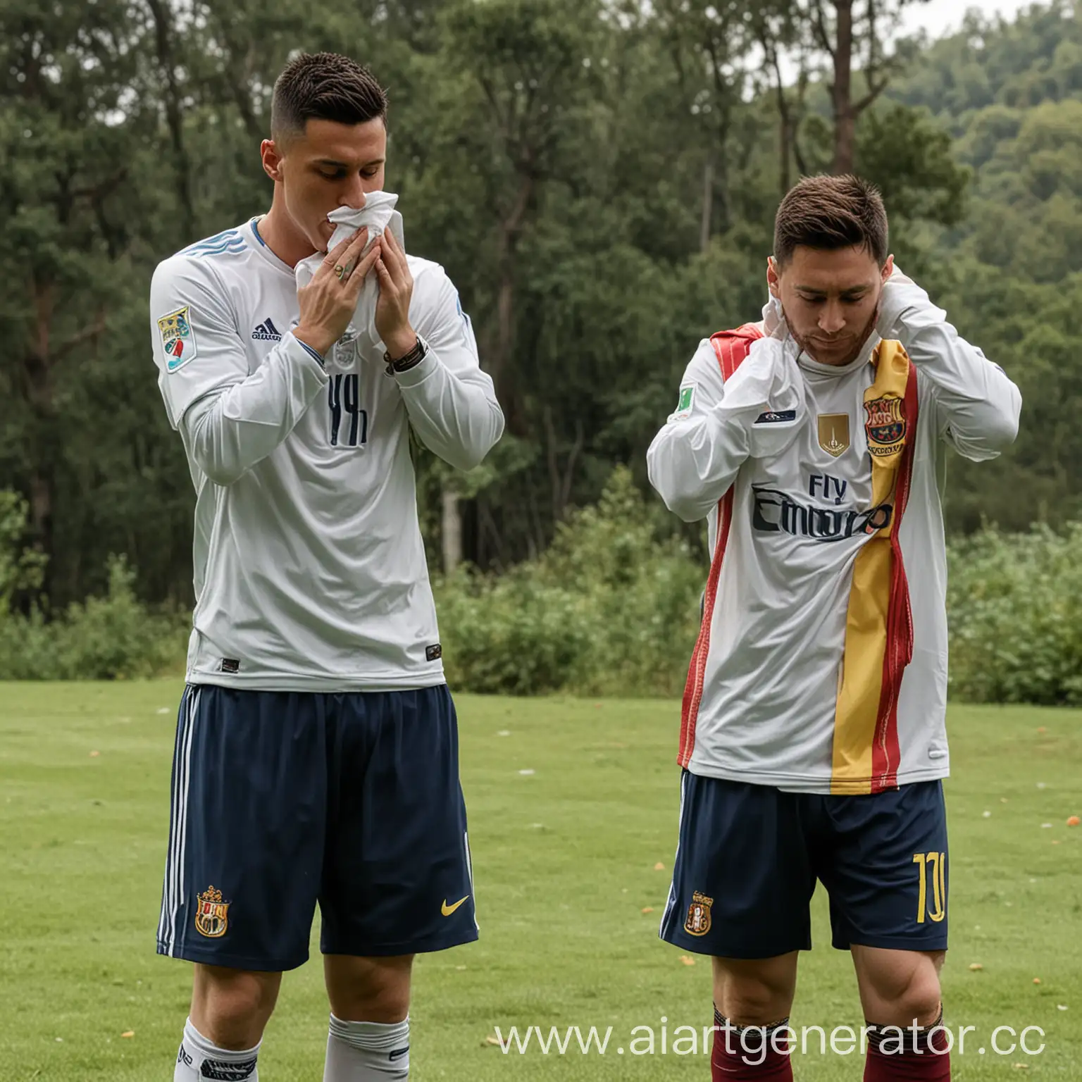 Ronaldo-and-Messi-Sharing-a-Moment-of-Emotion-in-Nature