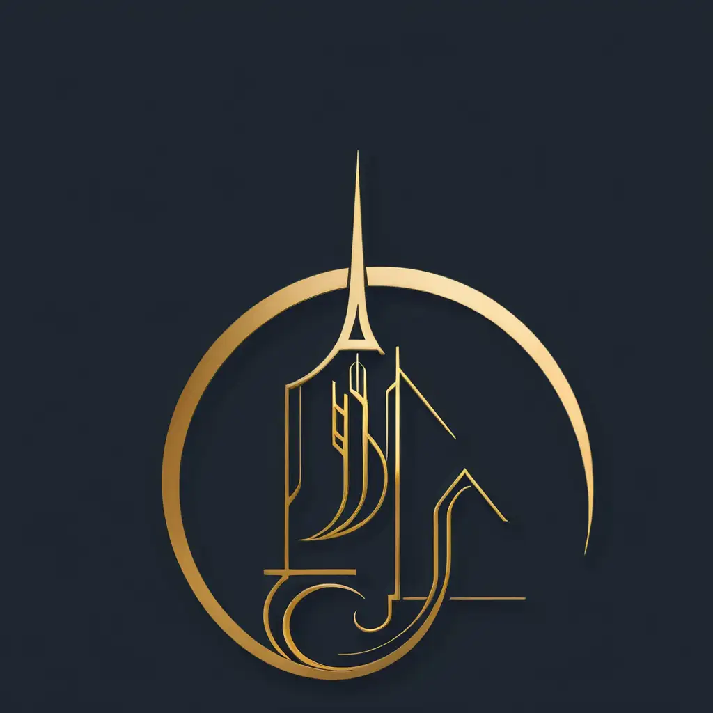 AIPowered Logo Design for a Creative Architectural Firm Arabic Calligraphy and Egyptian Heritage Fusion