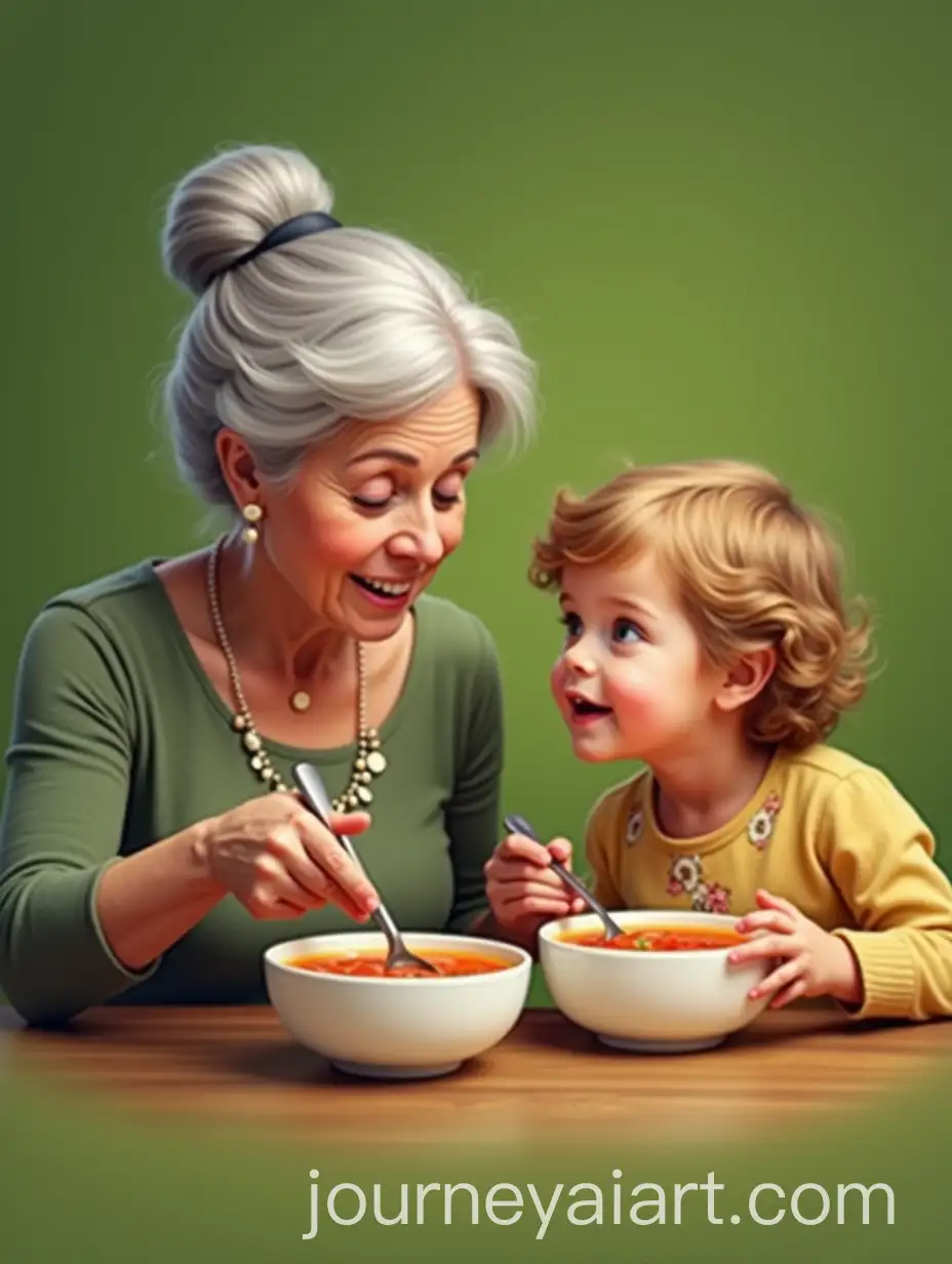Grandmother-and-Grandchild-Sharing-a-Bowl-of-Soup-in-a-Warm-Loving-Moment