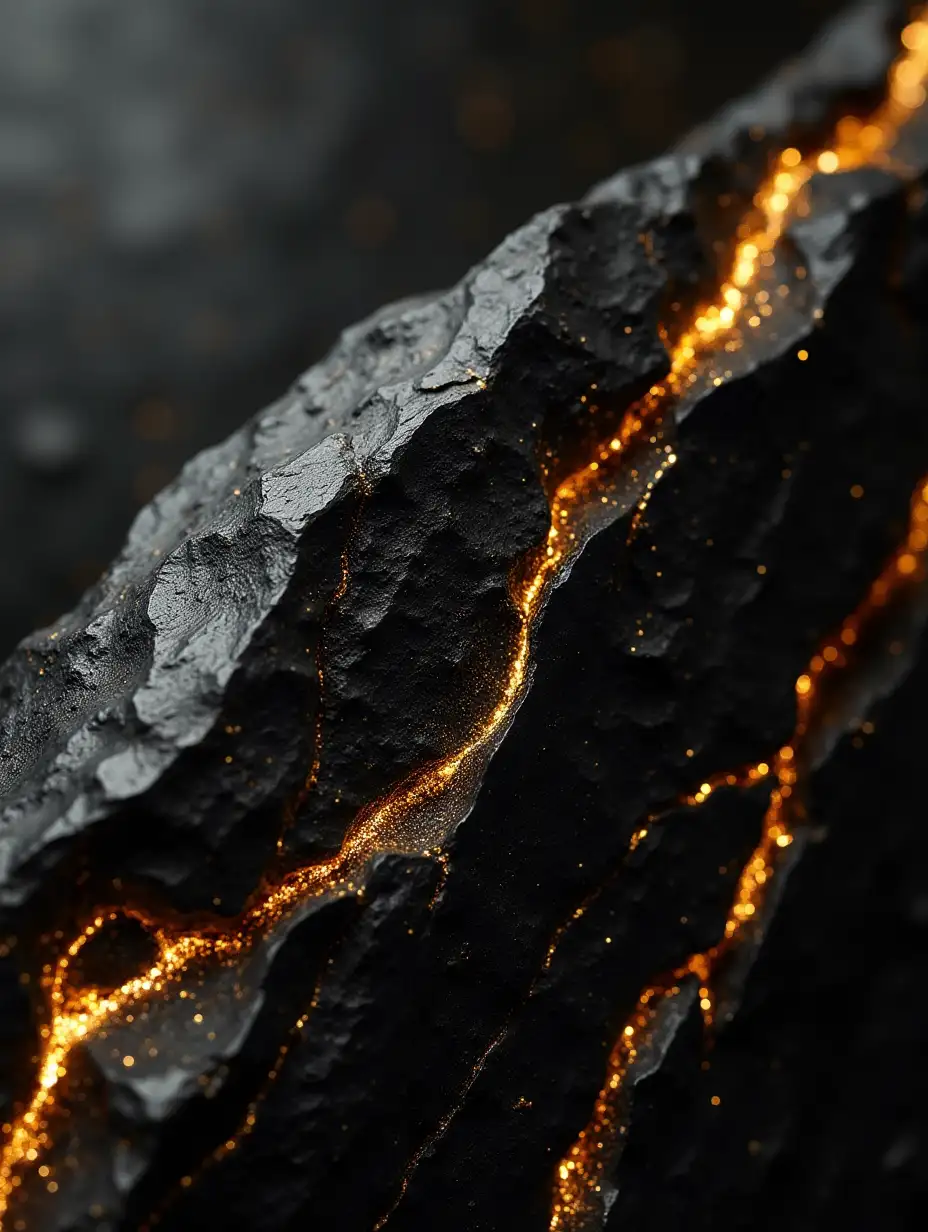 polished black basalt with gold marbling, 8k, ultra realistic, sharp focus