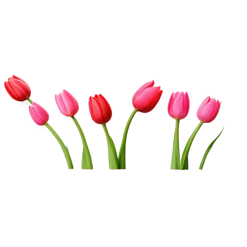 Realistic-Pink-and-Red-Tulips-PNG-HighQuality-3D-Spring-Flower-Bouquet-for-Greeting-Cards-Banners-and-More