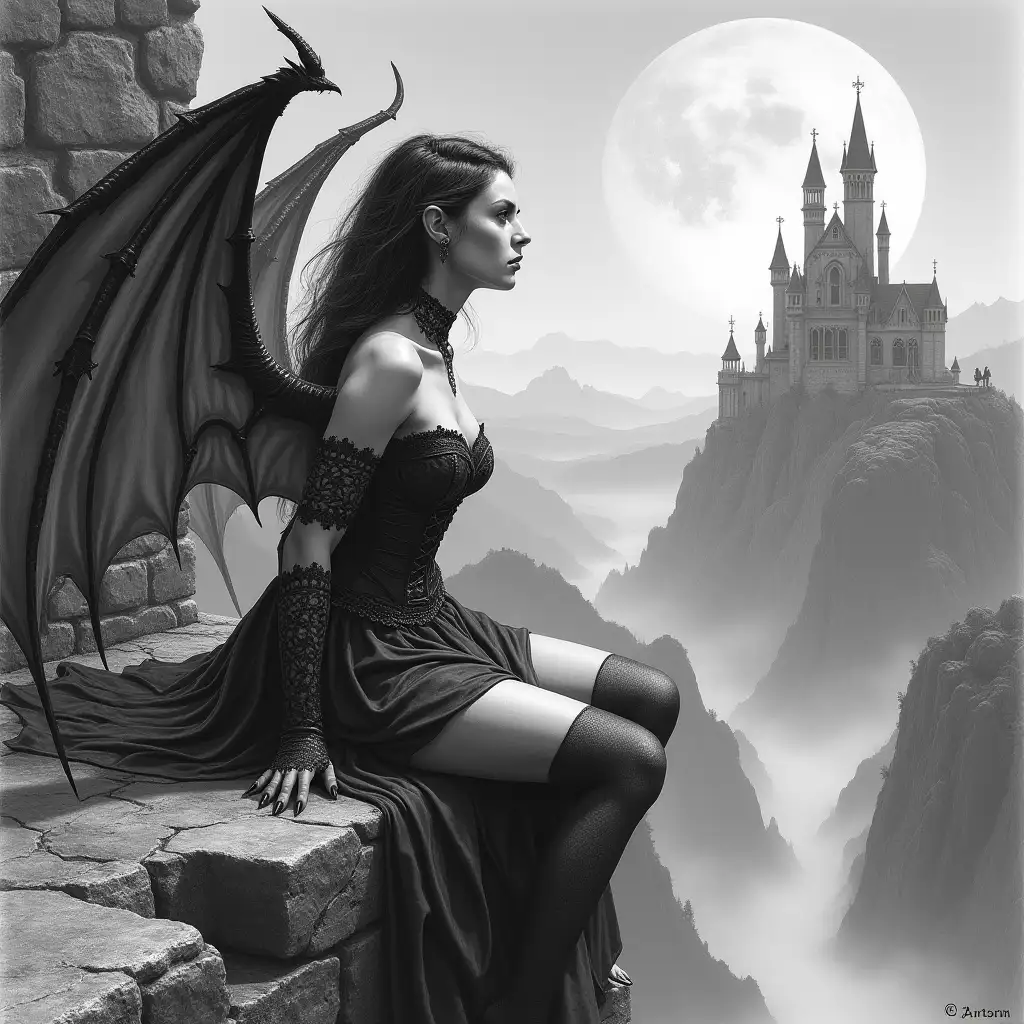 Dark-Fantasy-Vampire-on-a-Stone-Ledge-Overlooking-a-Misty-Valley