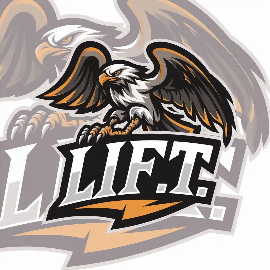 LOGO Design for LIFT Animated Hawk Symbol for Sports Fitness Industry