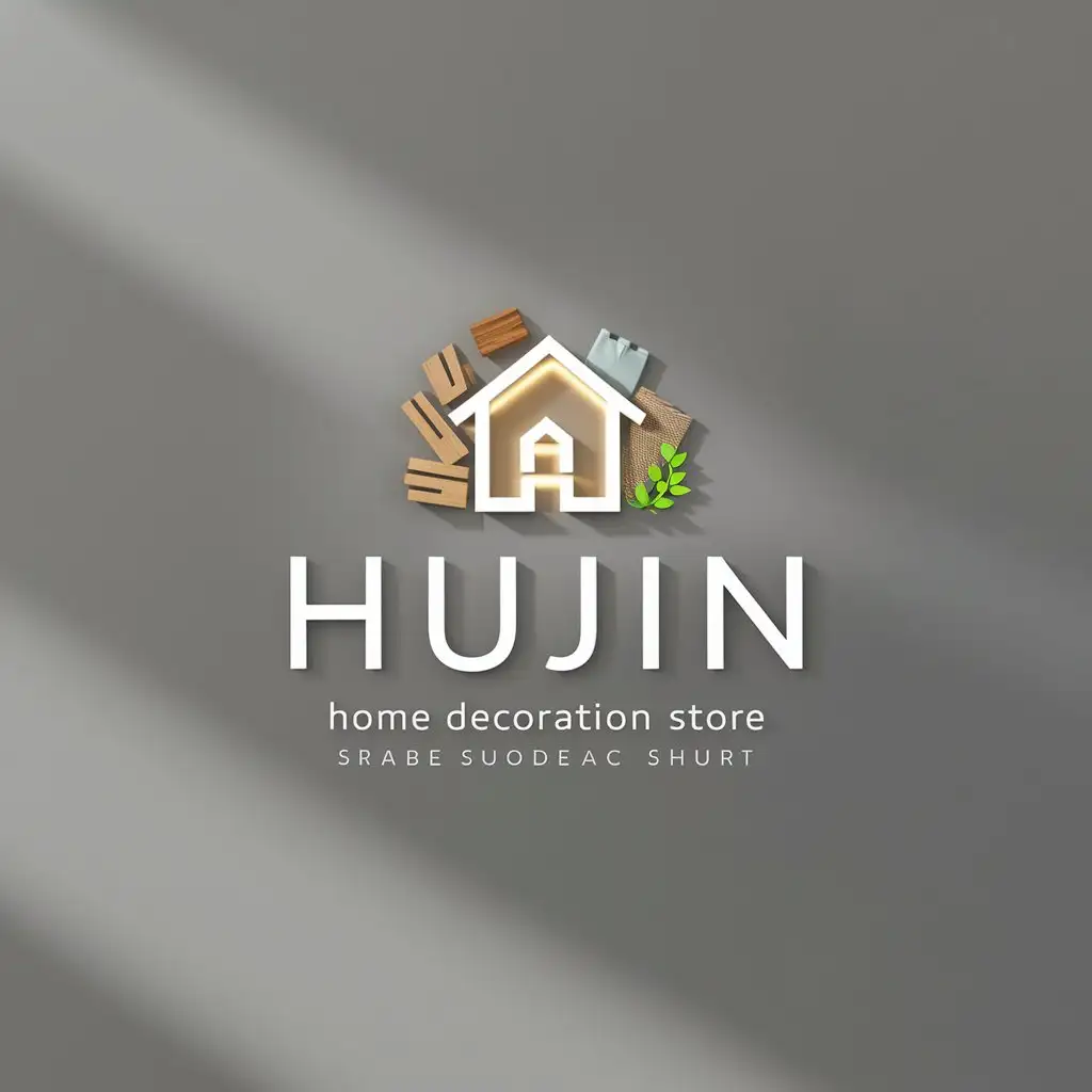 LOGO-Design-for-Huijin-Home-Decoration-Store-Elegant-Text-with-Material-Icons-on-Clear-Background