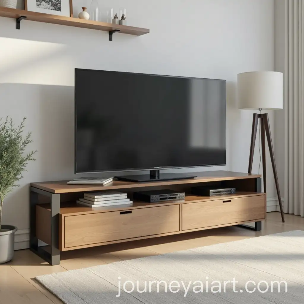 Modern-TV-Stand-in-Stylish-Living-Room-with-Sleek-Design