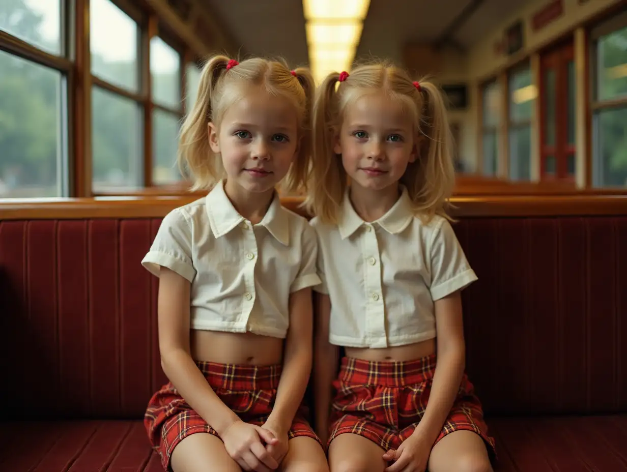 Two-Little-Girls-in-a-Train-Compartment