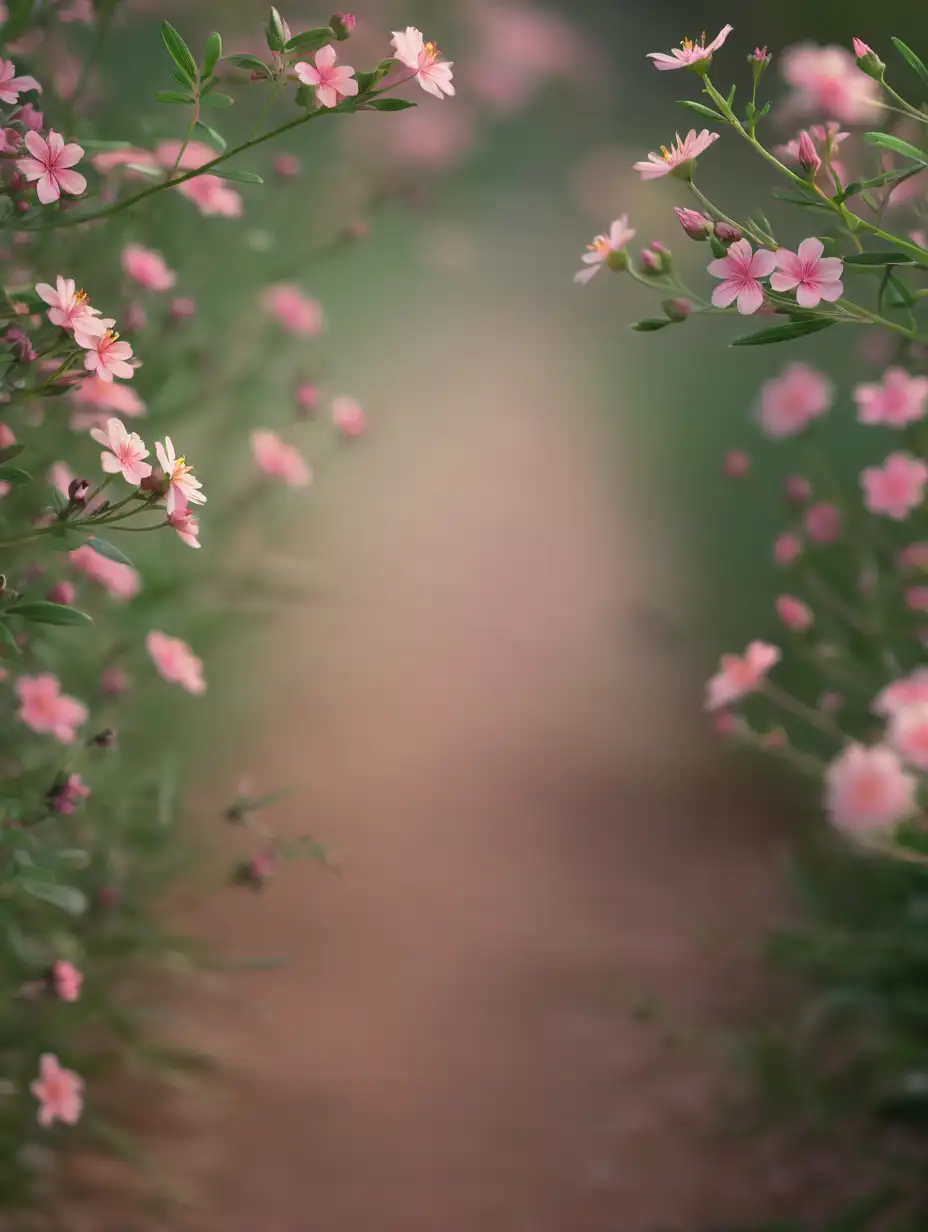 Tranquil Digital Walking Trail in Soft Pastel Hues