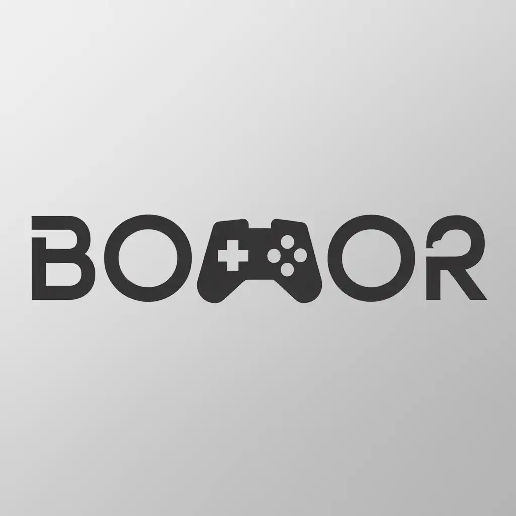 a logo design,with the text "Bomor", main symbol:Games,Moderate,clear background